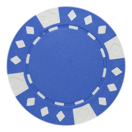 PURPLE 50 Plastic Diamond Design 8 gram Poker Chips